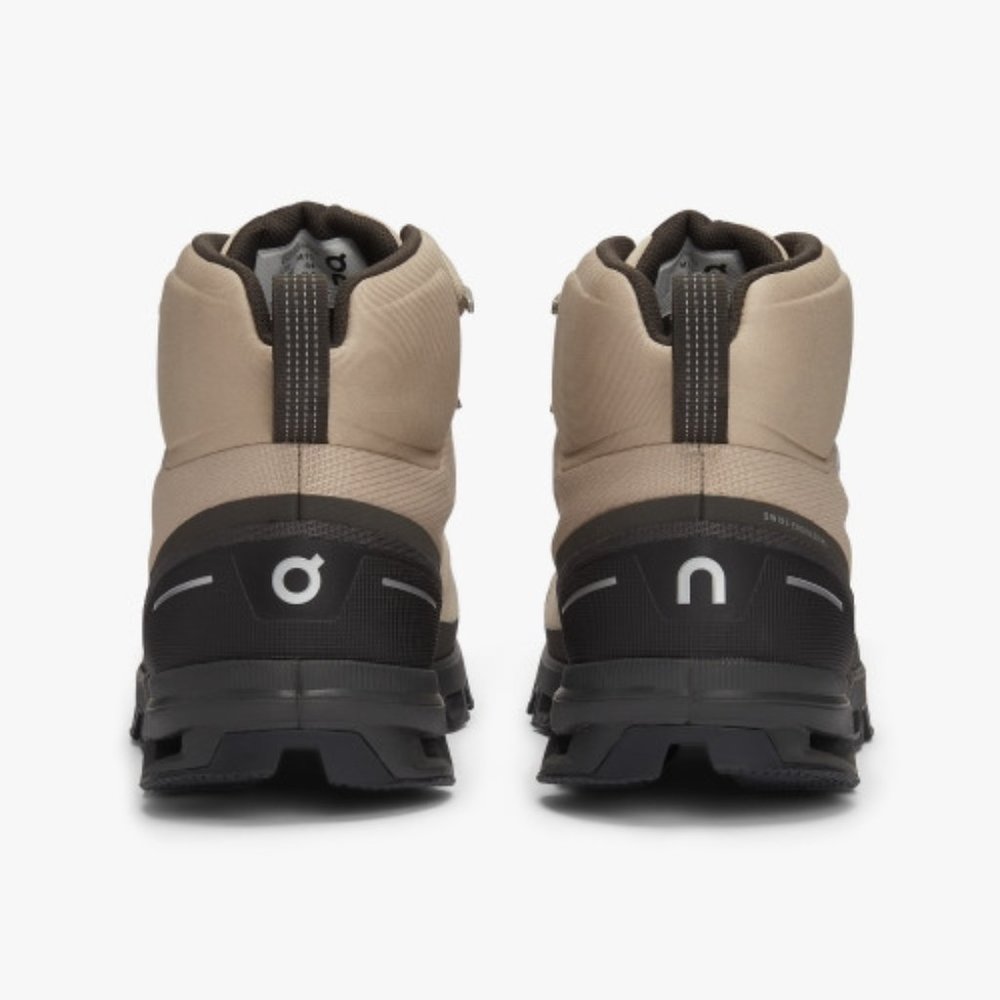 ON RUNNING CLOUDROCK WATERPROOF SAND/BLACK SHOES - Picture 2 of 5